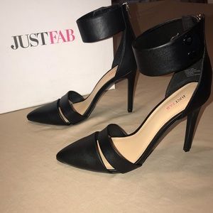 JustFab Robyn Black Heels
